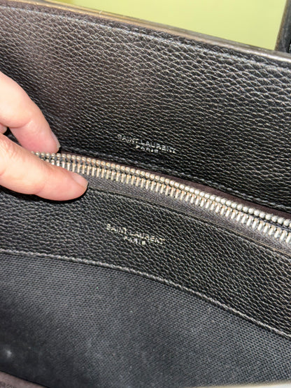 SAINT LAURENT BLACK BABY SAC DE JOUR HANDBAG