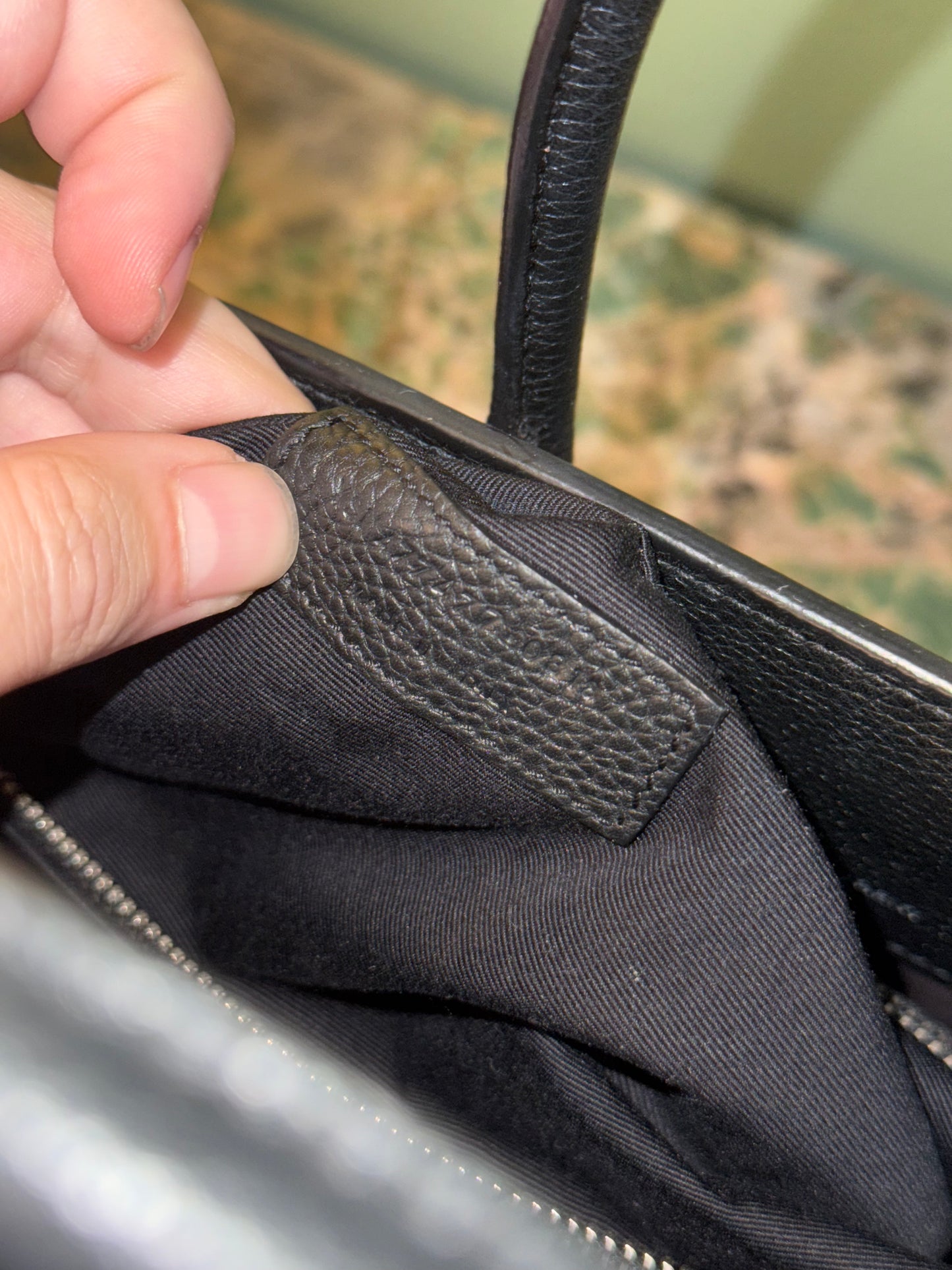 SAINT LAURENT BLACK BABY SAC DE JOUR HANDBAG