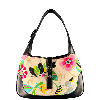 GUCCI BY TOM FORD FLORAL PRINT JACKIE SHOULDER BAG