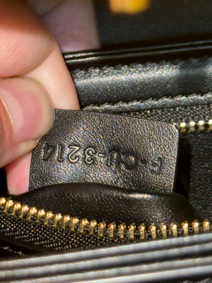 CELINE BLACK TEEN TRIOMPHE CROSSBODY BAG