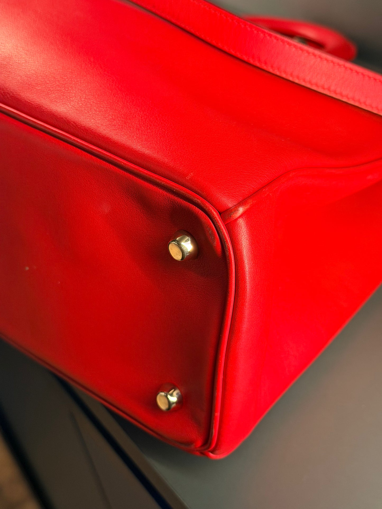 DIOR RED LARGE DIORISSIMO HANDBAG