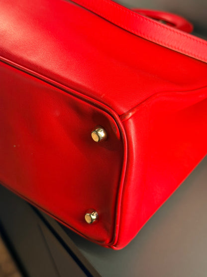DIOR RED LARGE DIORISSIMO HANDBAG