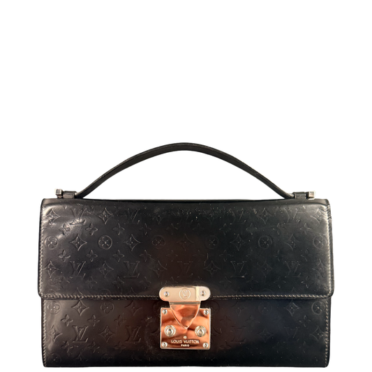 LOUIS VUITTON GLACE MONOGRAM ANOUCHKA CLUTCH HANDBAG