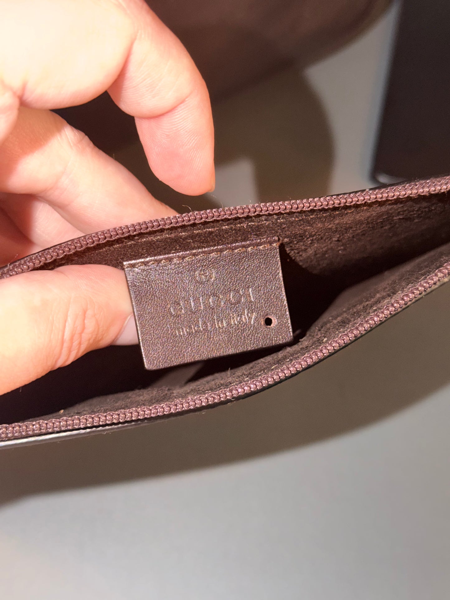 GUCCI BY TOM FORD DARK BROWN HORSEBIT FLAP SHOULDER BAG