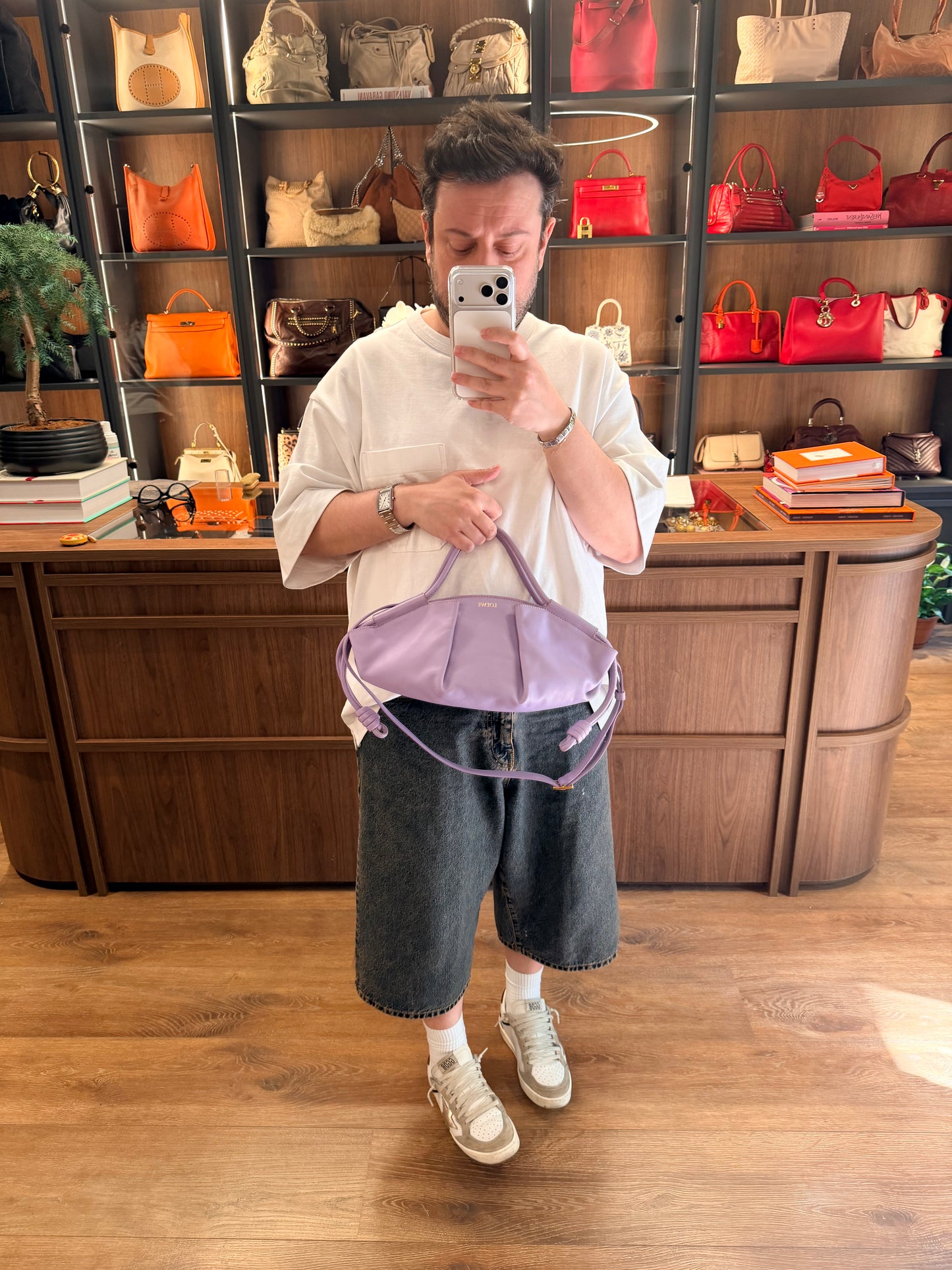 LOEWE LILAC SMALL PASEO HANDBAG