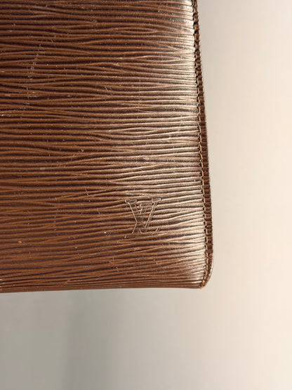 LOUIS VUITTON BROWN EPI POCHETTE ACCESSOIRES