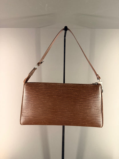 LOUIS VUITTON BROWN EPI POCHETTE ACCESSOIRES