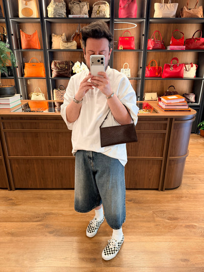 LOUIS VUITTON BROWN EPI POCHETTE ACCESSOIRES
