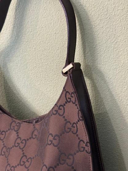 GUCCI BROWN MONOGRAM HOBO BAG