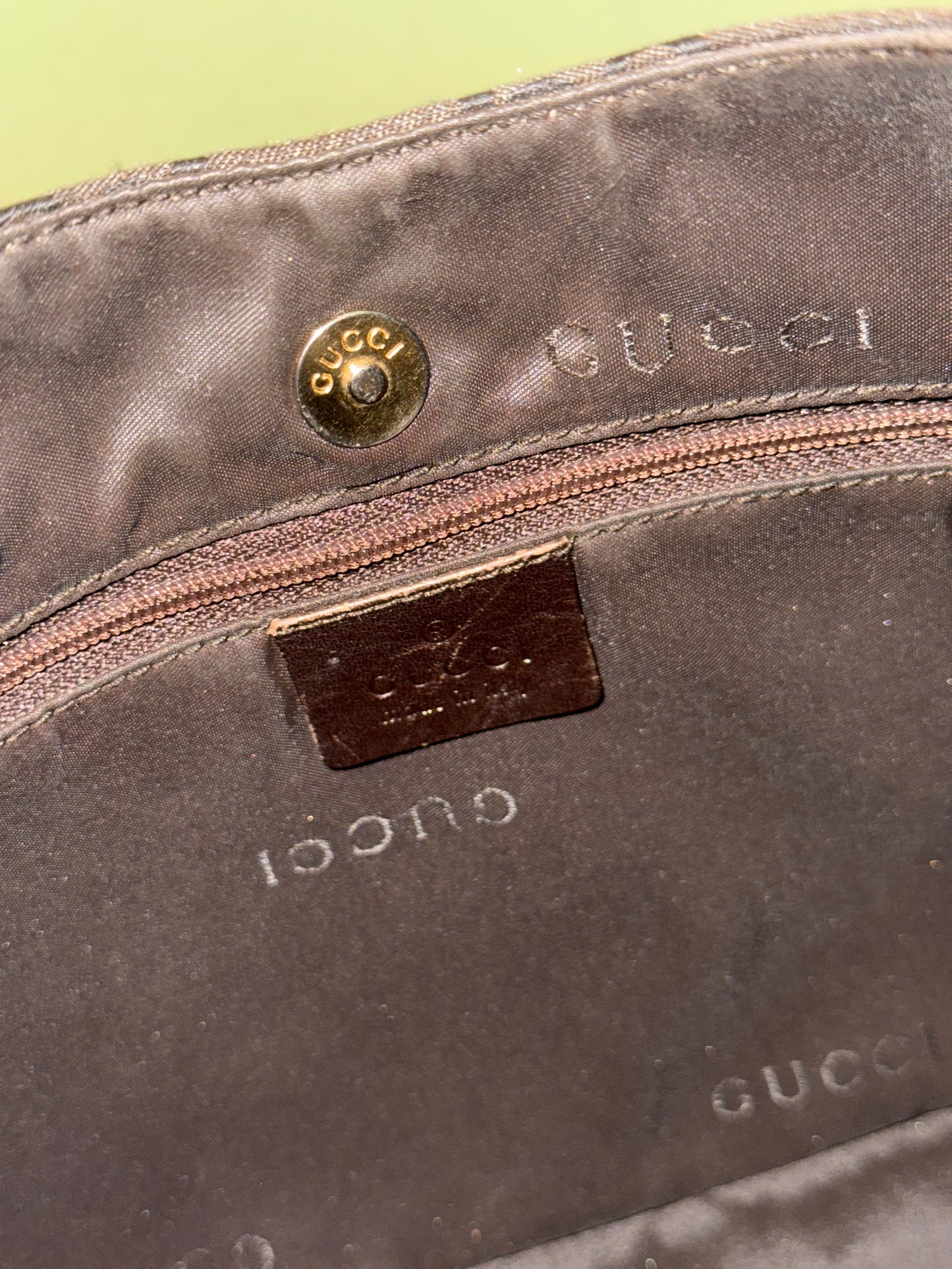 GUCCI BROWN MONOGRAM HOBO BAG
