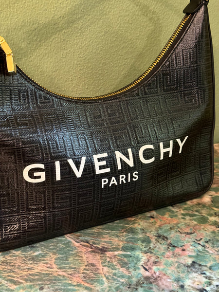 GIVENCHY BLACK MOON CUT OUT SMALL HOBO BAG