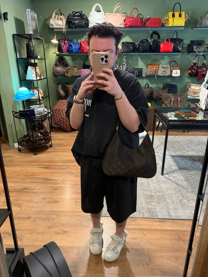 GUCCI BROWN MONOGRAM HOBO BAG