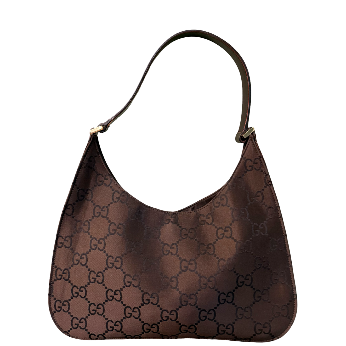GUCCI BROWN MONOGRAM HOBO BAG