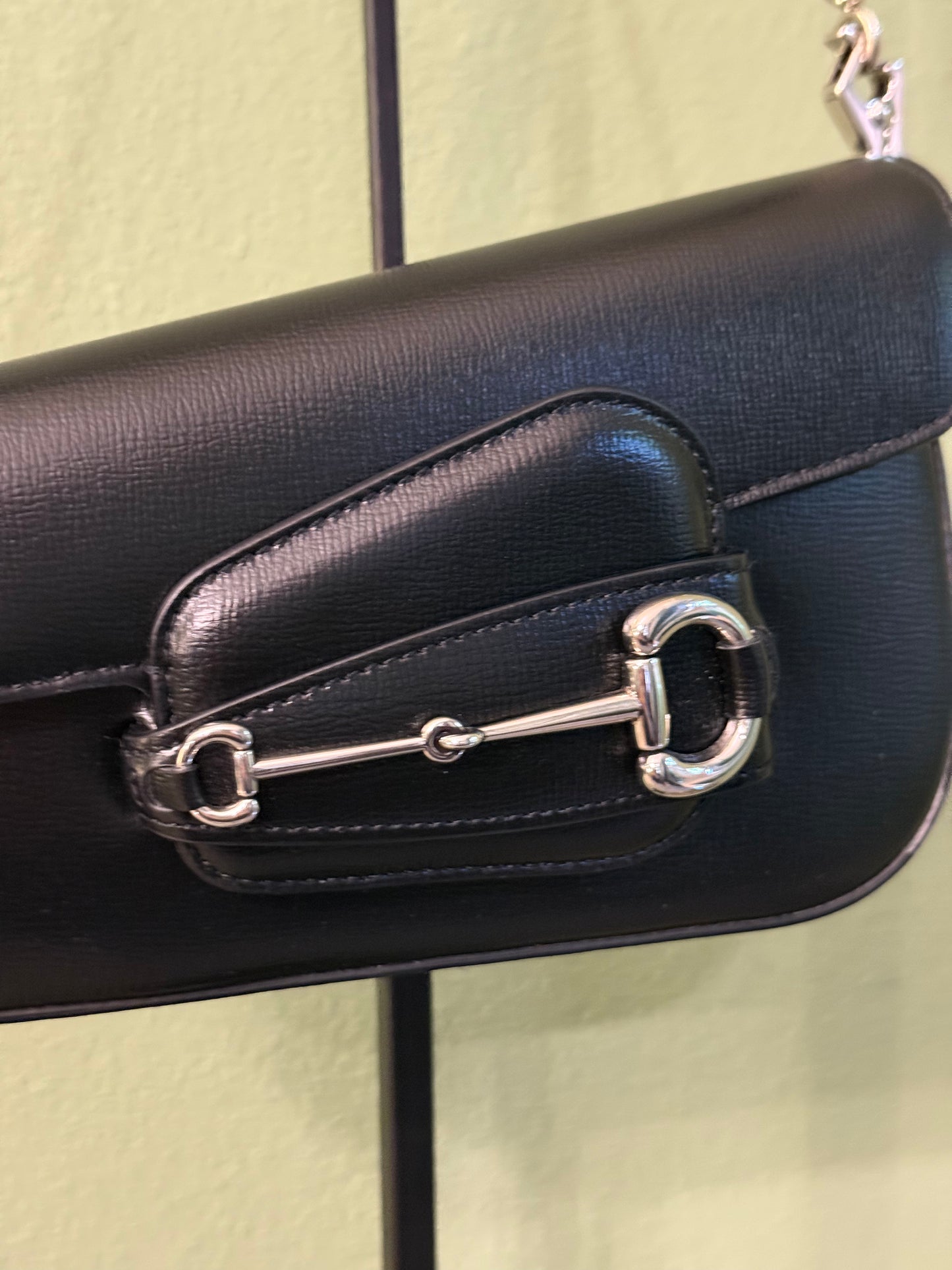 GUCCI BLACK SMALL HORSEBIT 1955 SHOULDER BAG