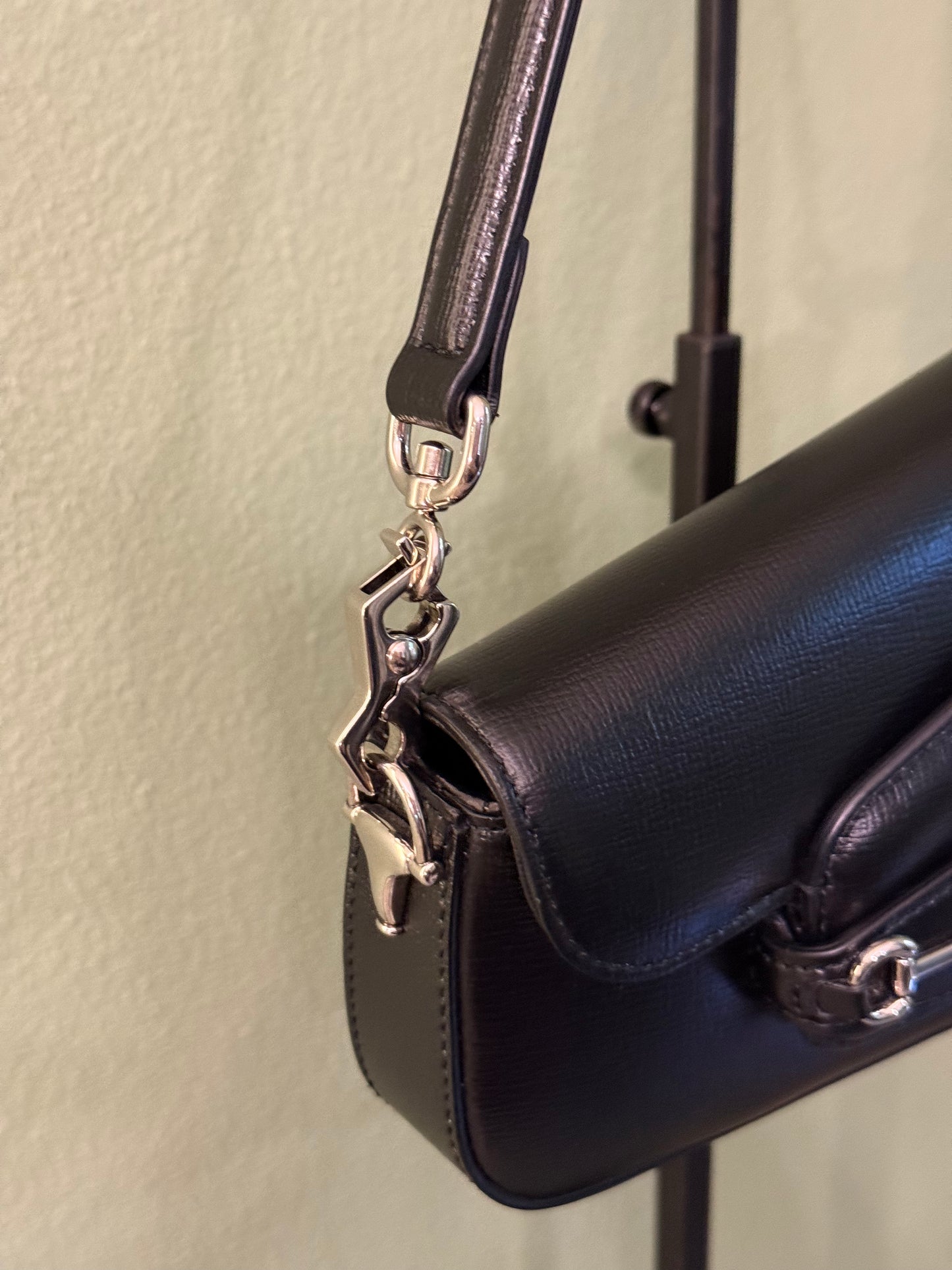 GUCCI BLACK SMALL HORSEBIT 1955 SHOULDER BAG
