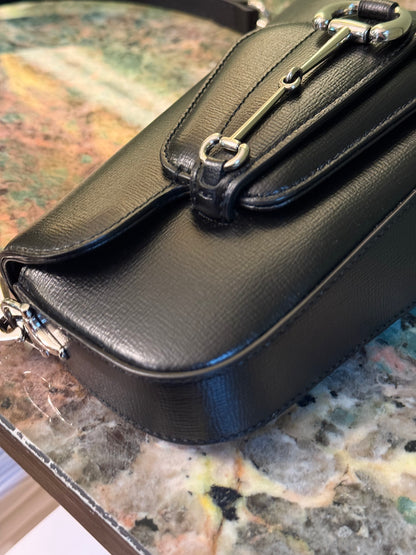 GUCCI BLACK SMALL HORSEBIT 1955 SHOULDER BAG