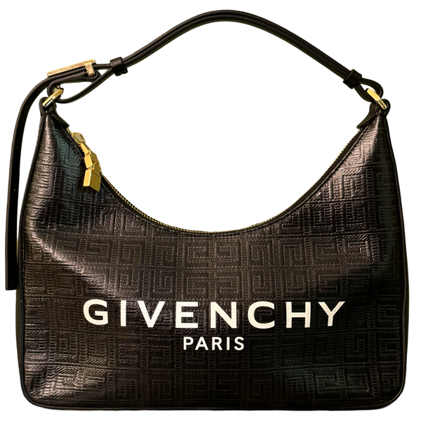 GIVENCHY BLACK MOON CUT OUT SMALL HOBO BAG