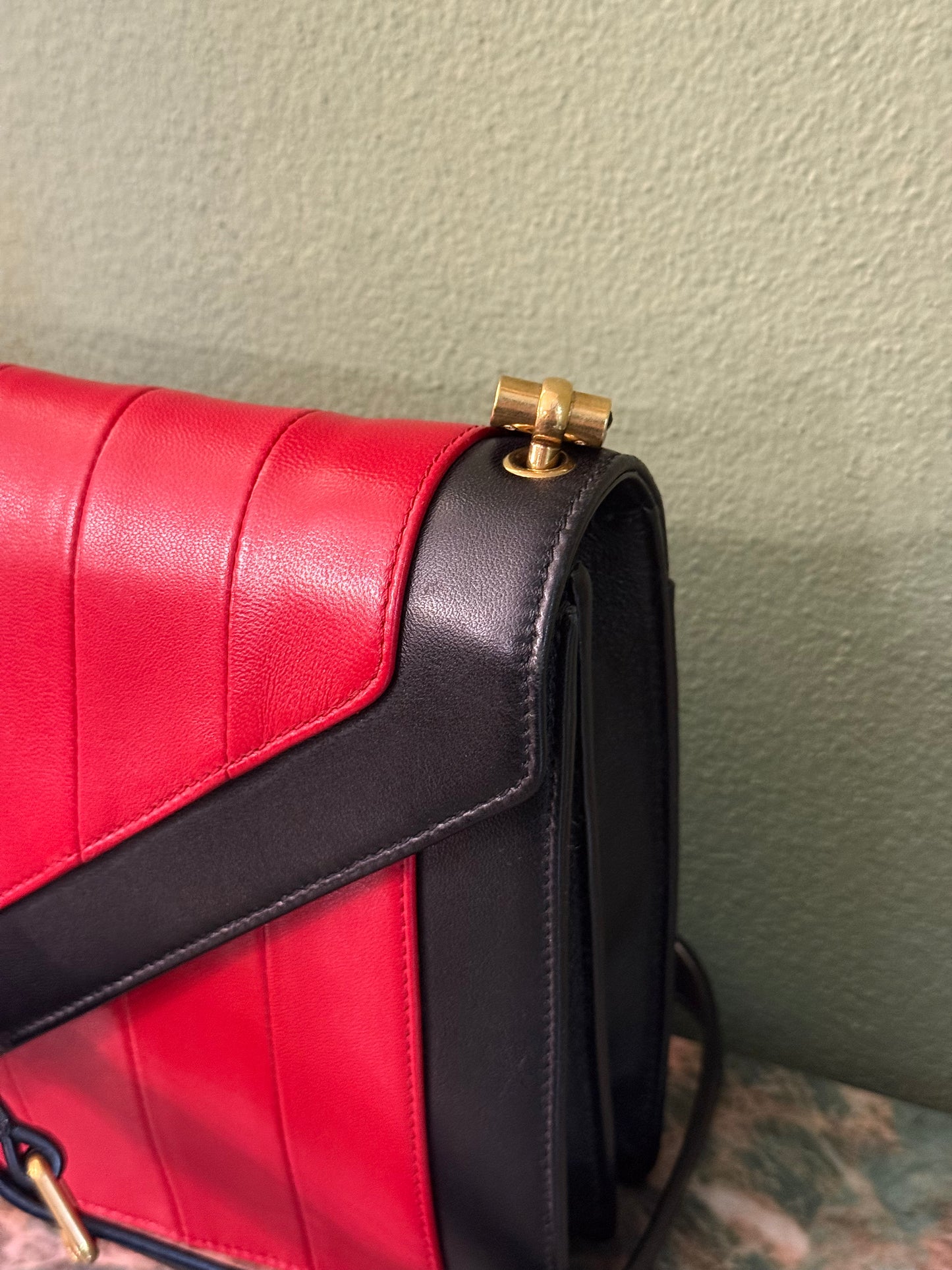 SAINT LAURENT BI COLOR GABY SHOULDER BAG