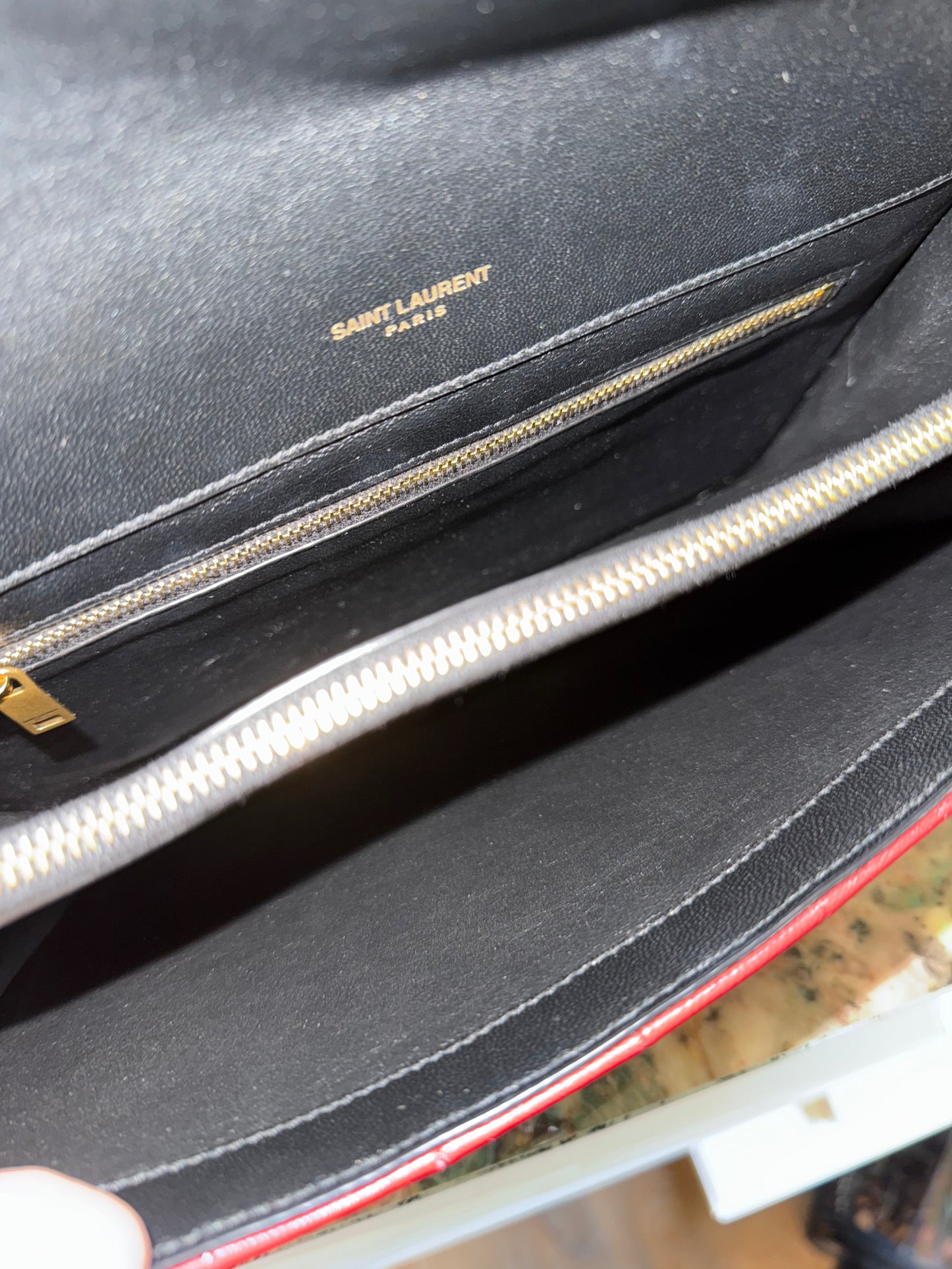 SAINT LAURENT BI COLOR GABY SHOULDER BAG