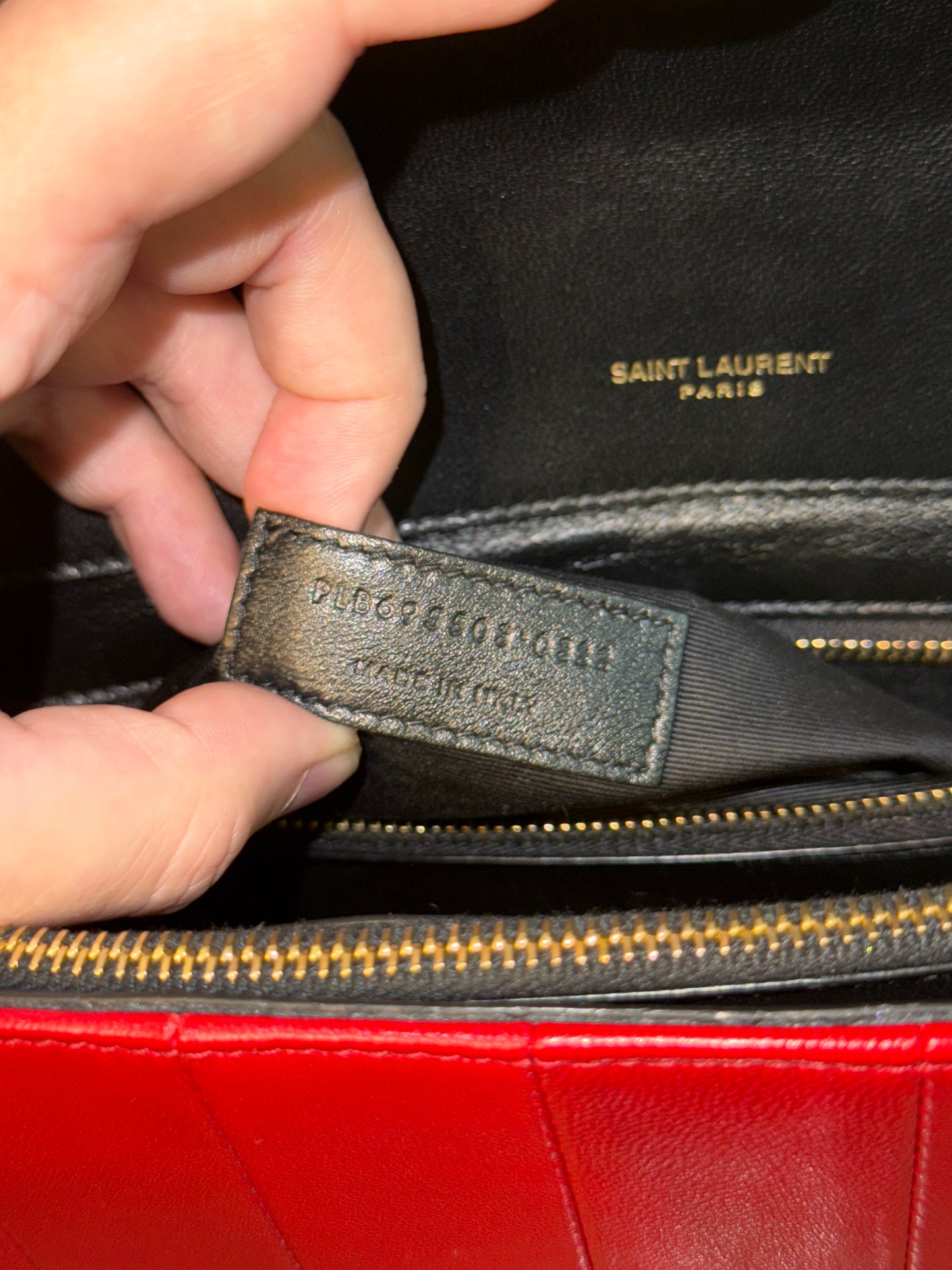 SAINT LAURENT BI COLOR GABY SHOULDER BAG
