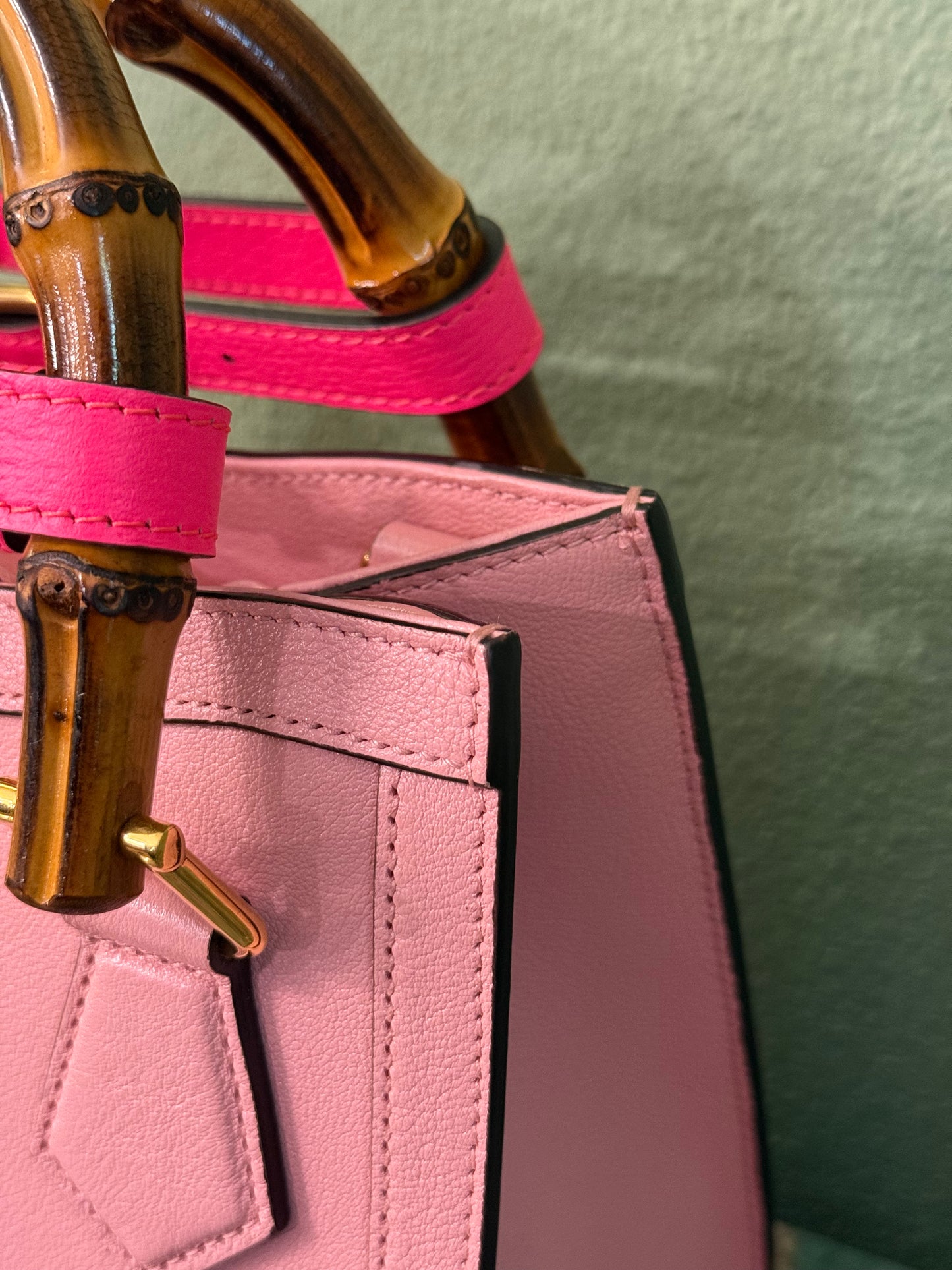 GUCCI PINK MINI DIANA HANDBAG