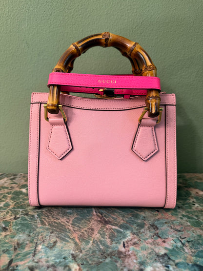 GUCCI PINK MINI DIANA HANDBAG