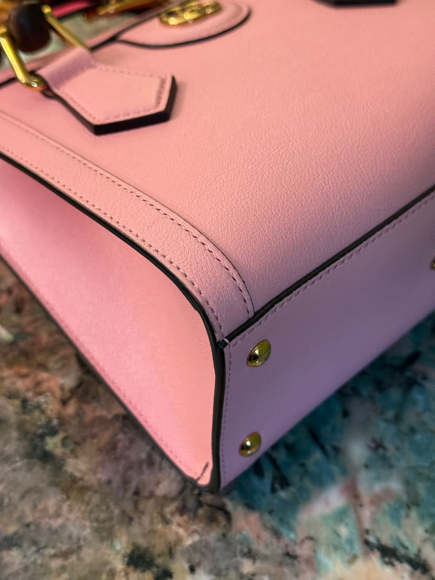 GUCCI PINK MINI DIANA HANDBAG