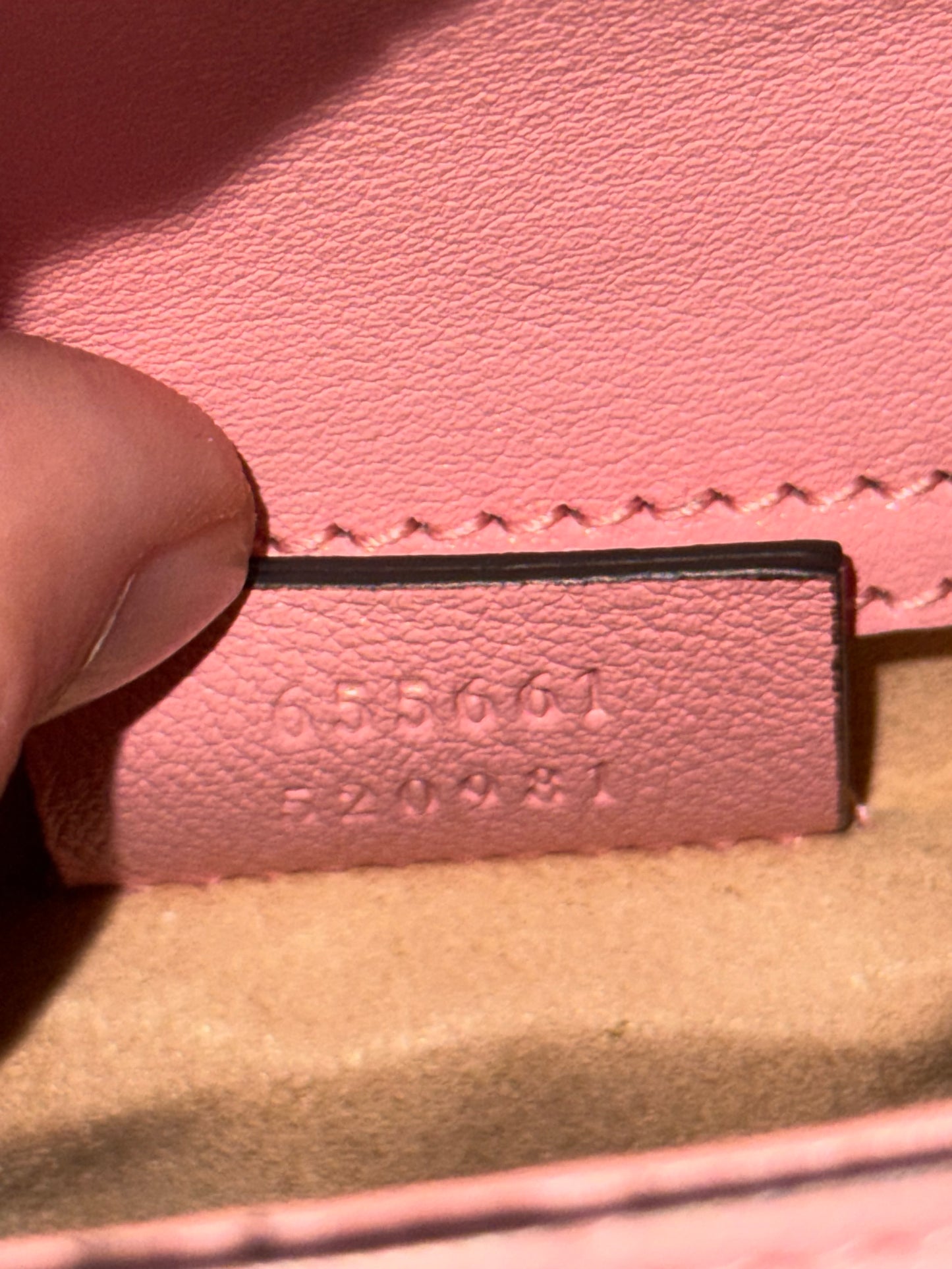 GUCCI PINK MINI DIANA HANDBAG