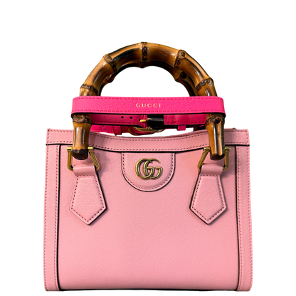GUCCI PINK MINI DIANA HANDBAG
