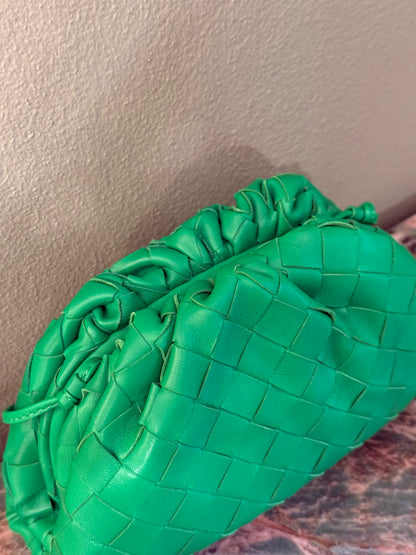 BOTTEGA VENETA INTRECCIATO PARAKEET MINI POUCH