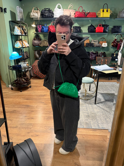 BOTTEGA VENETA INTRECCIATO PARAKEET MINI POUCH