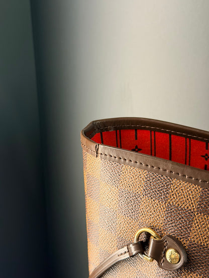 LOUIS VUITTON DAMIER EBENE NEVERFULL GM SHOPPING BAG