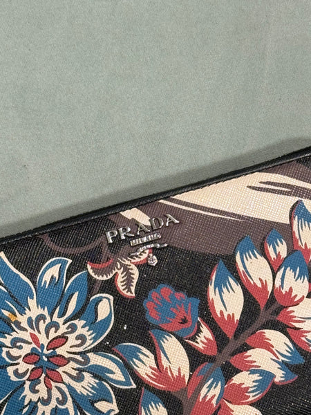 PRADA SAFFIANO LARGE ZIPPY WALLET