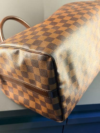 LOUIS VUITTON DAMIER EBENE SPEEDY BANDOULIERE 30 BOSTON BAG