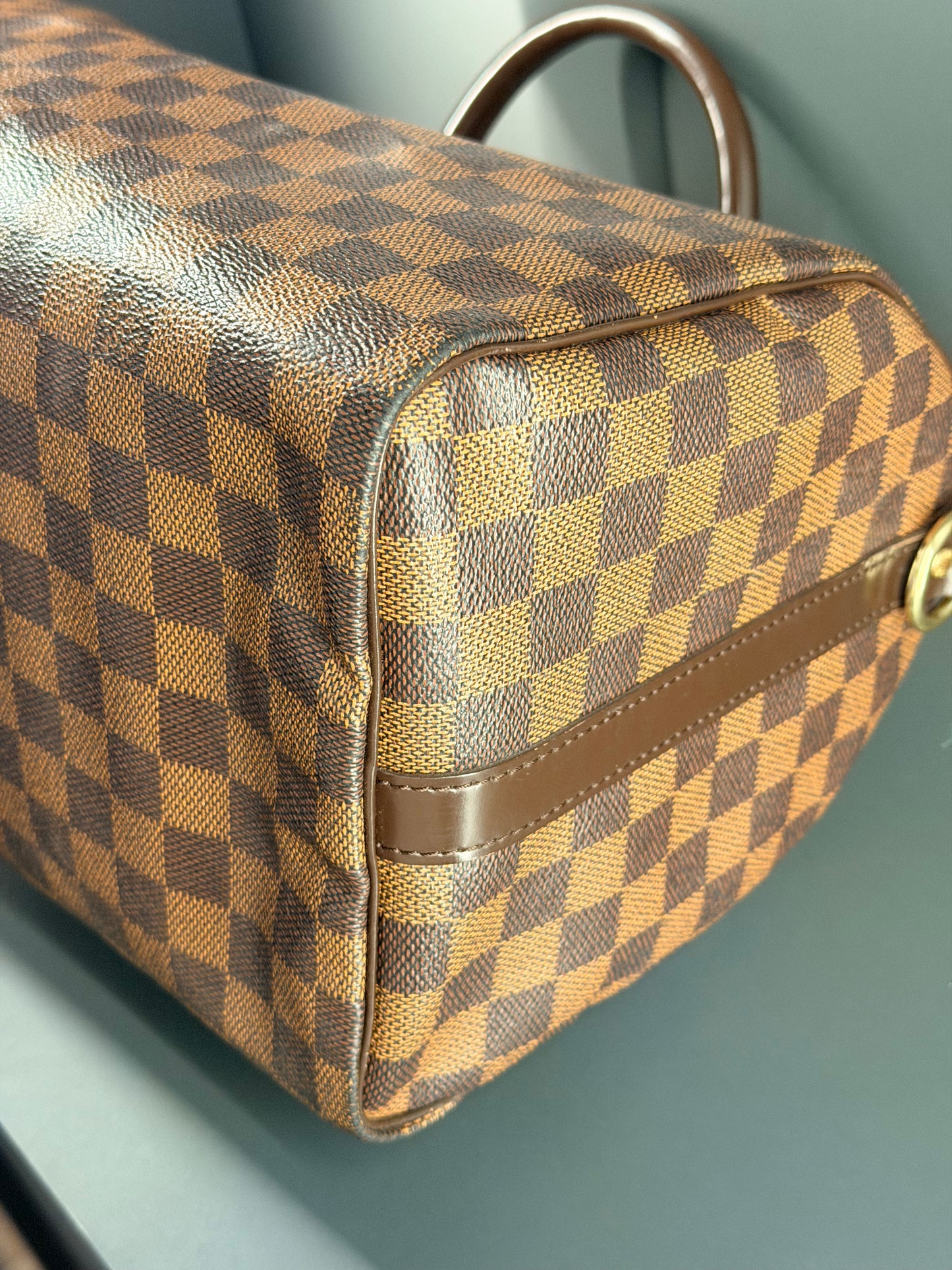 LOUIS VUITTON DAMIER EBENE SPEEDY BANDOULIERE 30 BOSTON BAG