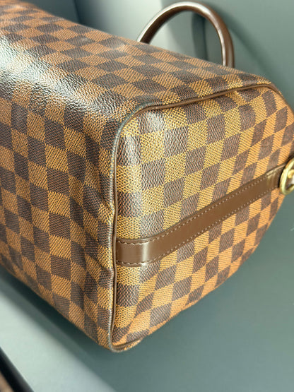 LOUIS VUITTON DAMIER EBENE SPEEDY BANDOULIERE 30 BOSTON BAG