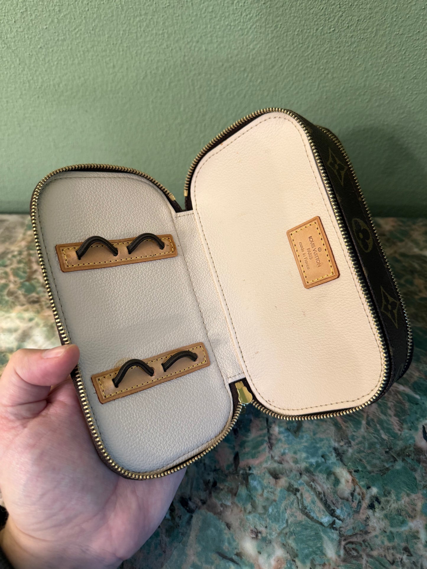 LOUIS VUITTON MONOGRAM SMALL JEWELRY TROUSSE