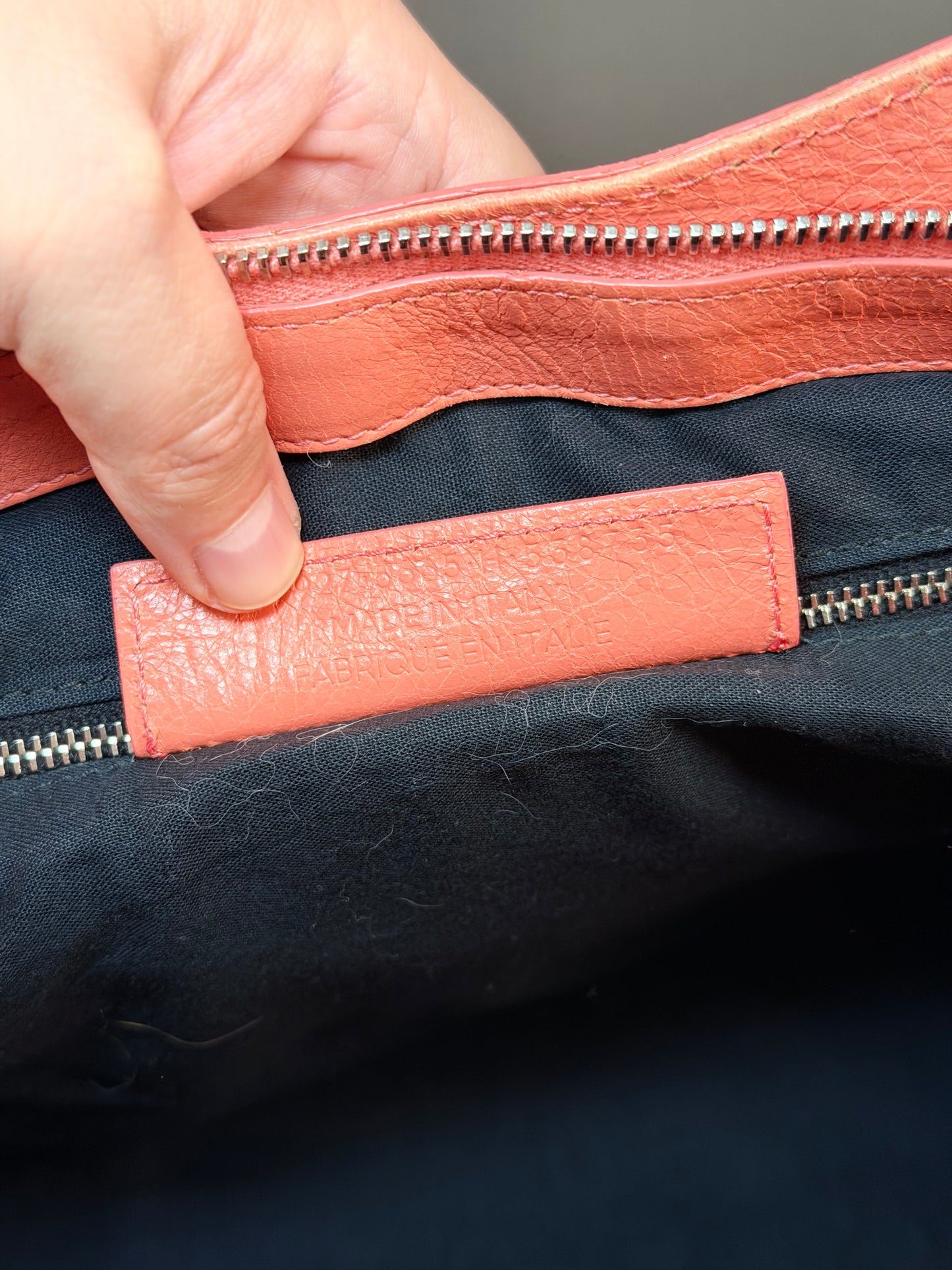 BALENCIAGA SALMON PINK CITY SHOPPING TOTE