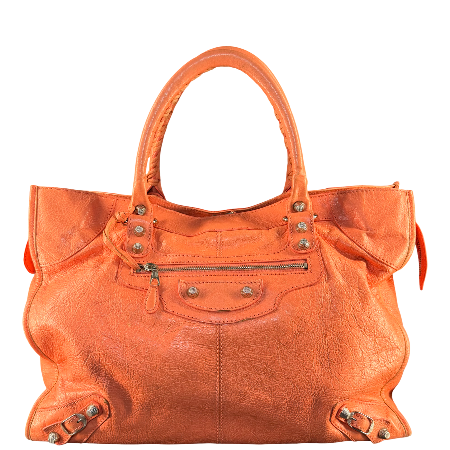 BALENCIAGA SALMON PINK CITY SHOPPING TOTE