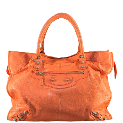 BALENCIAGA SALMON PINK CITY SHOPPING TOTE