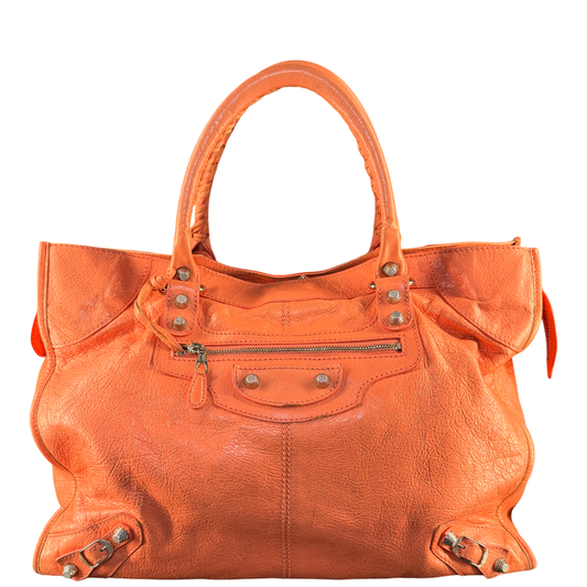 BALENCIAGA SALMON PINK CITY SHOPPING TOTE