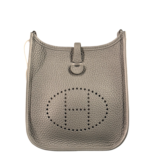 HERMÈS GRIS MISTY EVELYNE 16 CROSSBODY BAG