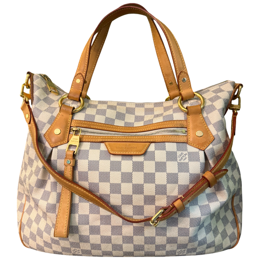 LOUIS VUITTON DAMIER AZUR EVORA MM 2WAY HANDBAG
