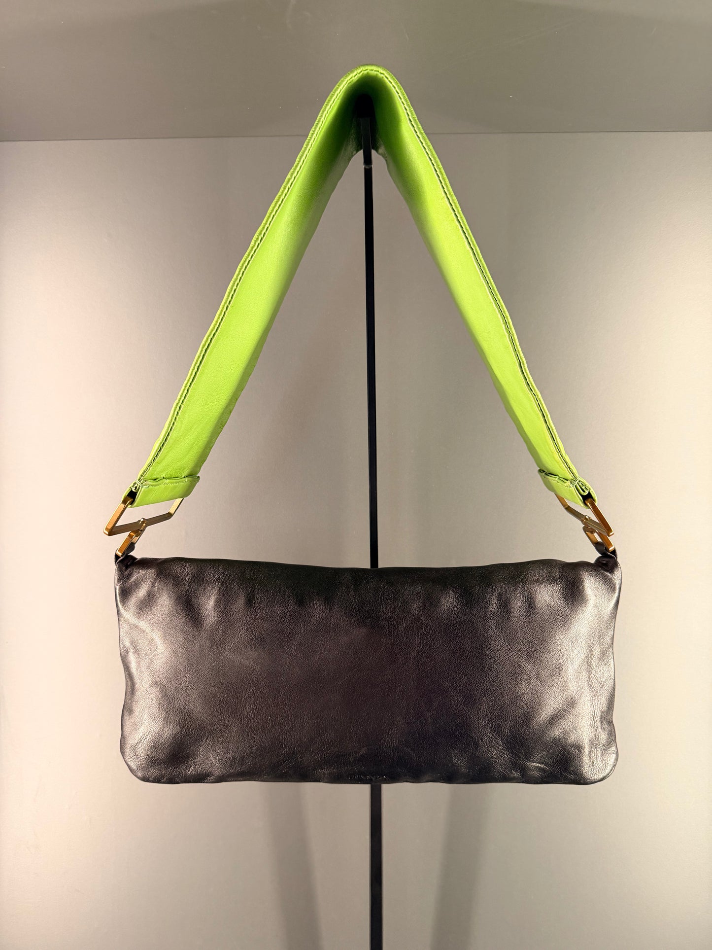 PRADA TRI COLOR FLAT MAXI HANDLE SHOULDER BAG