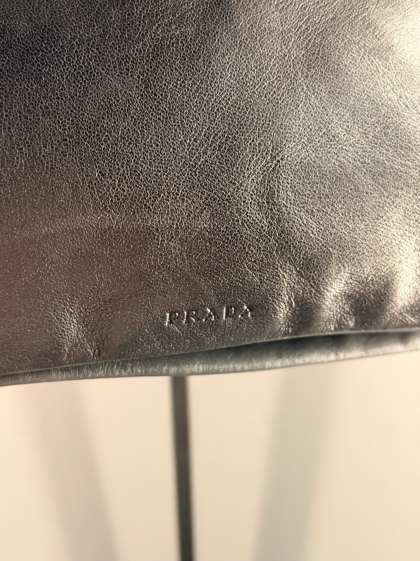 PRADA TRI COLOR FLAT MAXI HANDLE SHOULDER BAG
