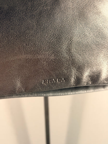 PRADA TRI COLOR FLAT MAXI HANDLE SHOULDER BAG