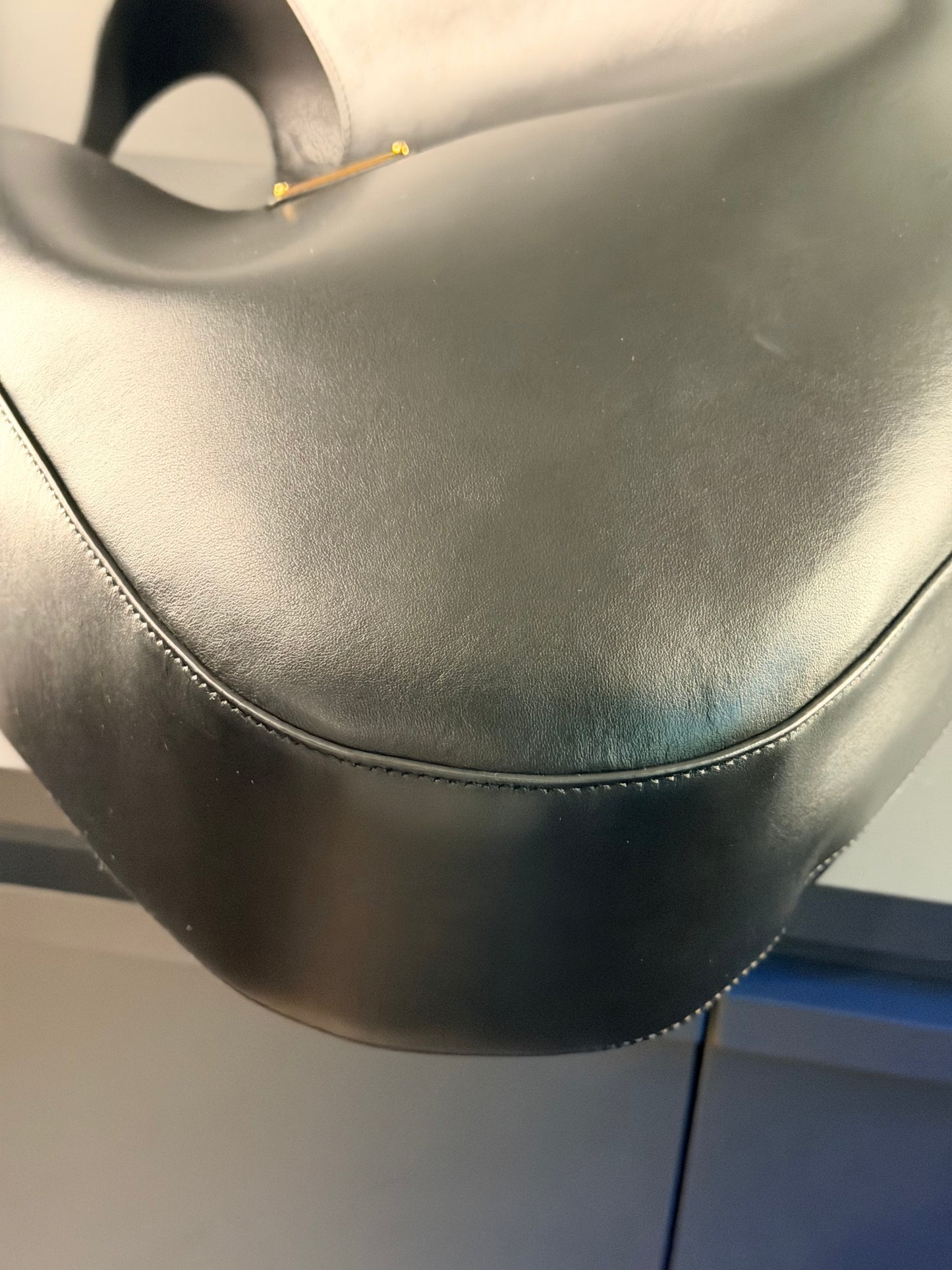 PRADA BLACK CITY CALF LARGE HOBO BAG