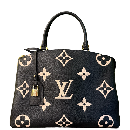 LOUIS VUITTON BLACK EMPREINTE GRAND PALAIS HANDBAG