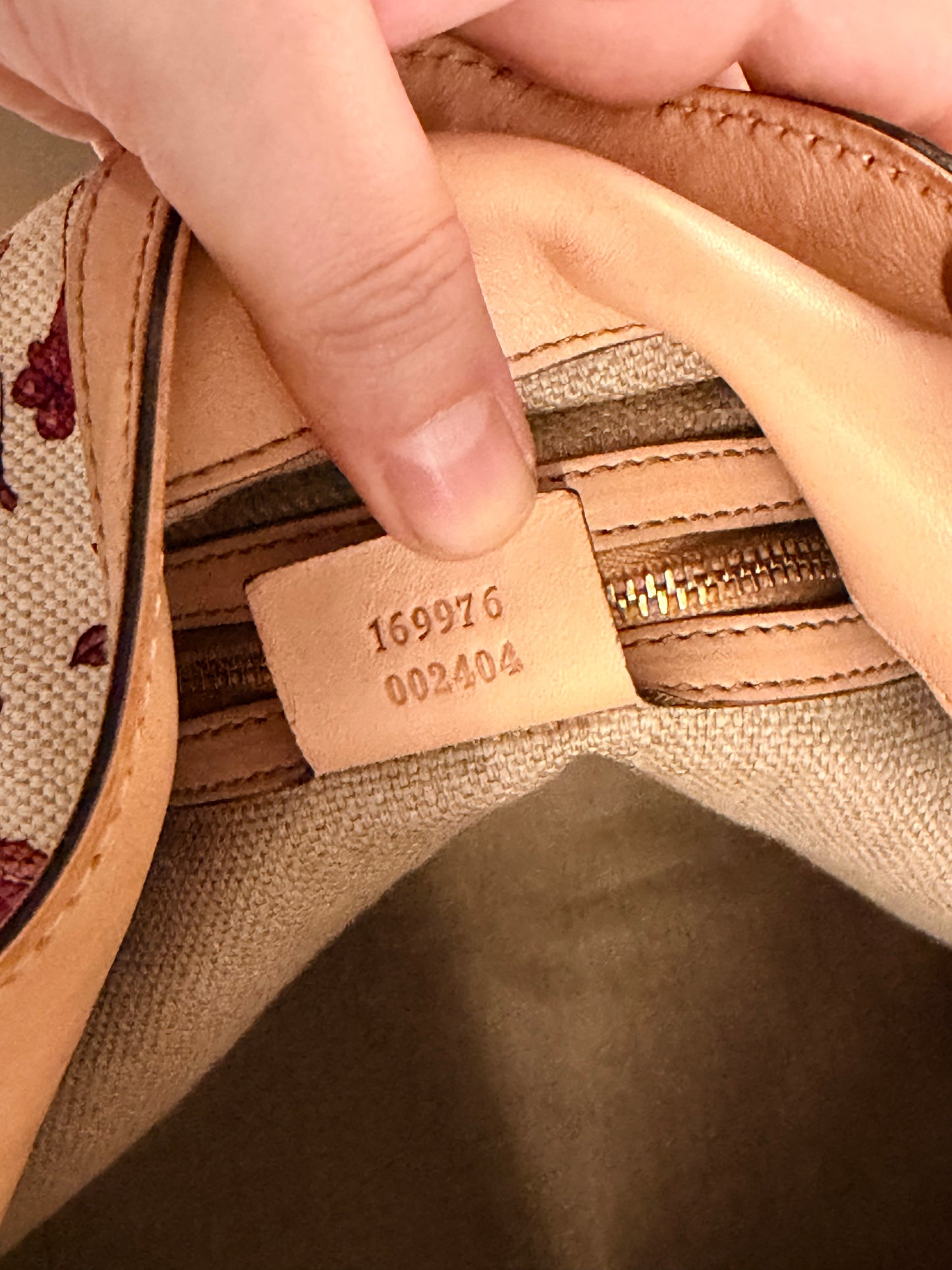 GUCCI BY FRIDA GIANNINI PINK FLORA PEGGY BAMBOO HOBO BAG