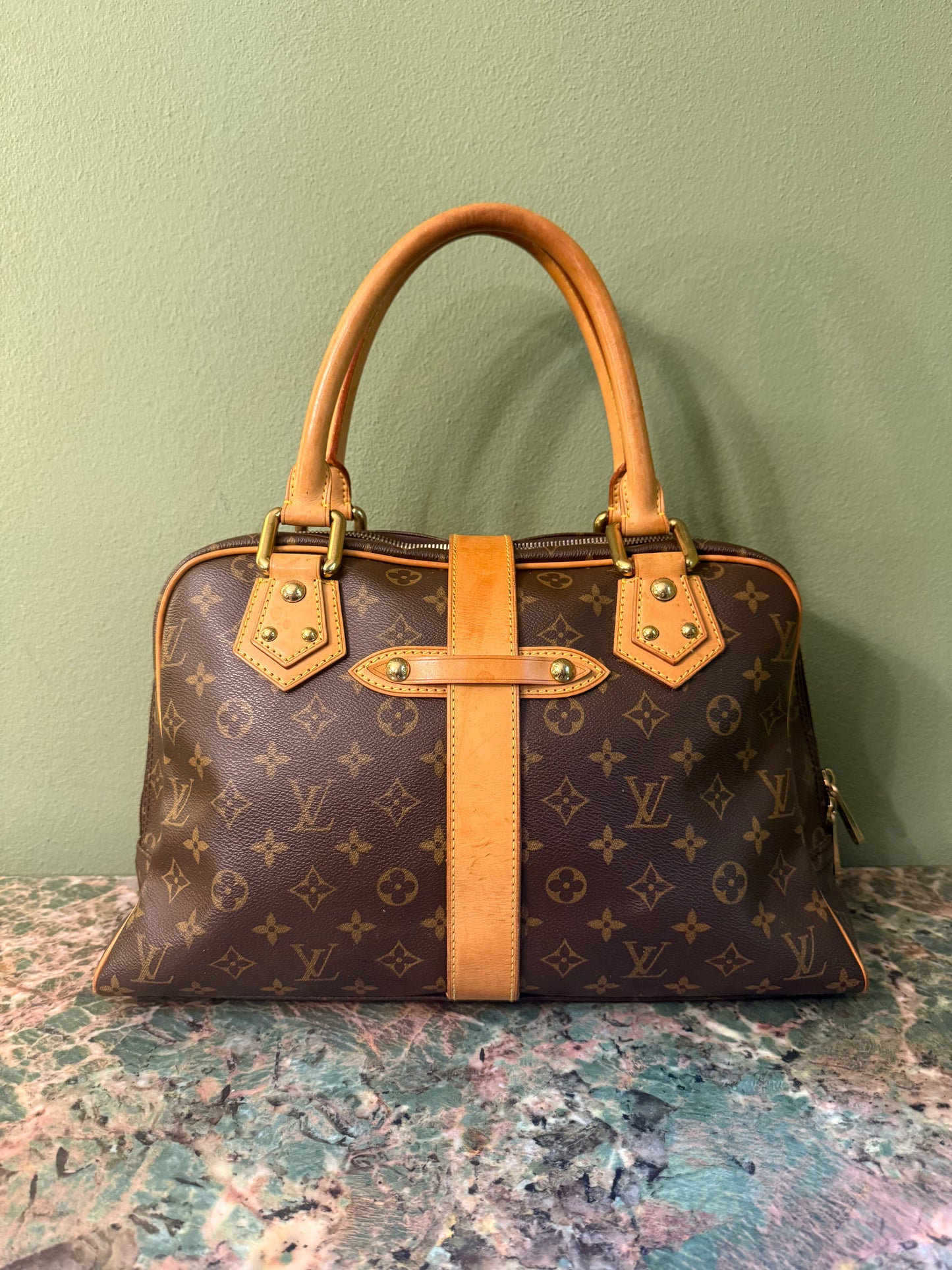 LOUIS VUITTON MONOGRAM MANHATTAN GM HANDBAG